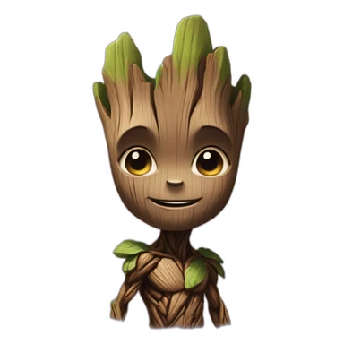 Strong groot galaxy guardians sticker