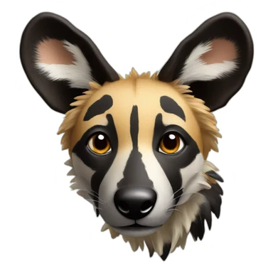 african wild dog sticker