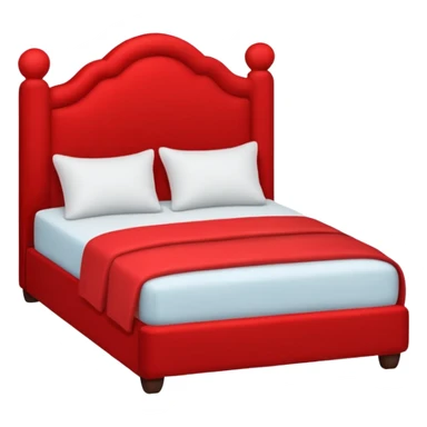 red bed emoji sticker