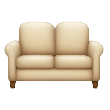 beige sherpa couch sticker