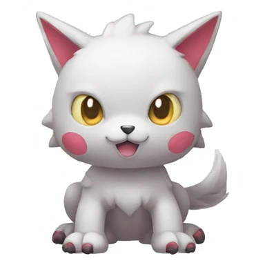cute kawaii cool edgy Digimon-Fakemon-animal full body sticker