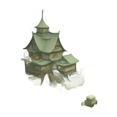 studio ghibli landscape sticker