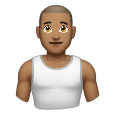 man with buzz cut and face tatoos sticker