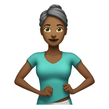 Mulher loira fazendo ioga  sticker