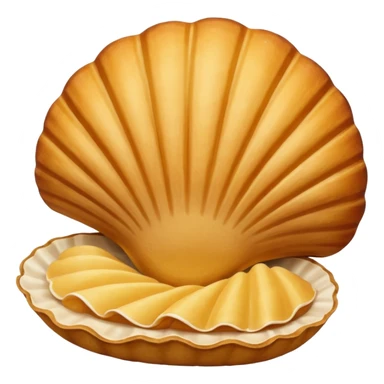 madeleine snack. no under layer bread sticker