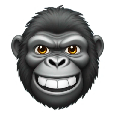 Smiling Gorilla sticker