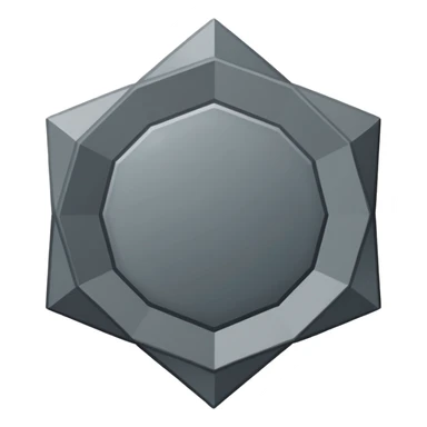 one Hexagon with no face  sticker