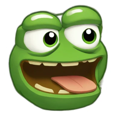 ferocious pepe sticker