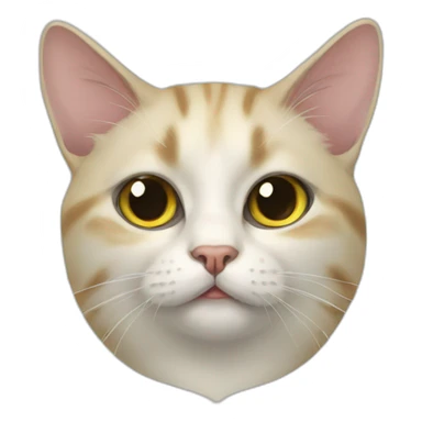 Weird napoleon cat sticker