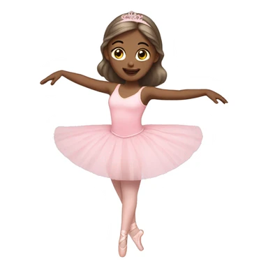 soft pink ballerina  sticker
