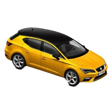 Seat leon black sticker