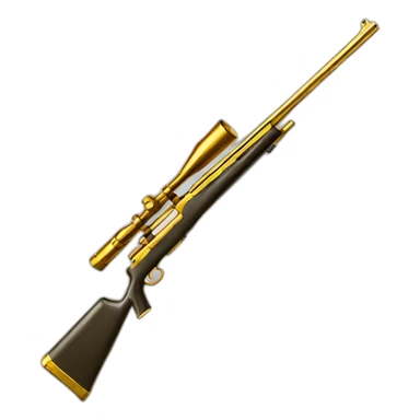 golden sniper rifle sticker