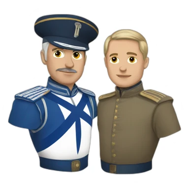 Russicher Marshall and Israel sticker