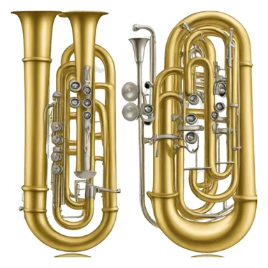 a clarinet tuba trombone sticker