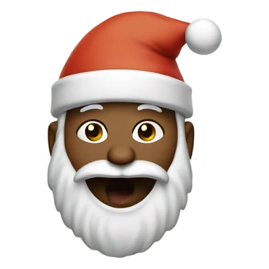 Indian Santa singing Christmas songs  sticker