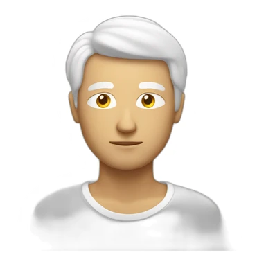 meditate white guy sticker