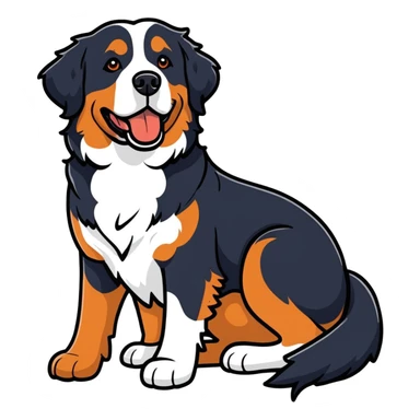 Bernese mountain dog sticker