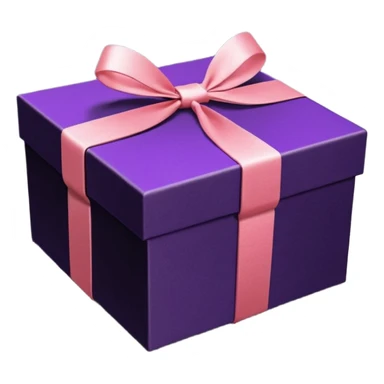 Черная коробка с фиолетовыми светодиодами sticker