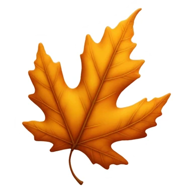 autumn leaf sticker