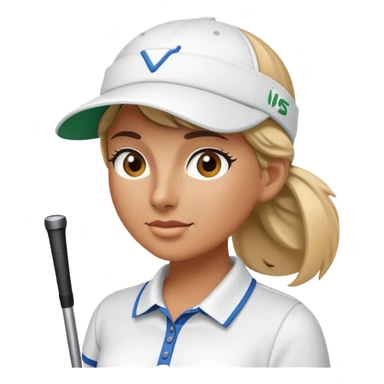 Women golfing sticker