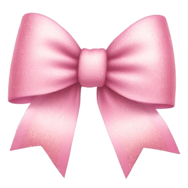 Light pink bow with sparkles  sticker
