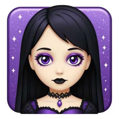 Glitter dark romance sticker