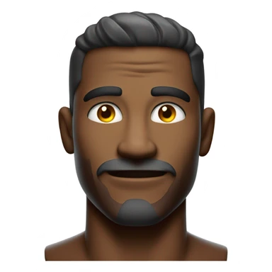 Chiseled face, neon glow, confident smirk. sticker