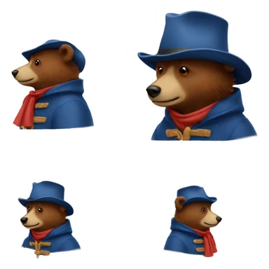 Paddington bear sticker
