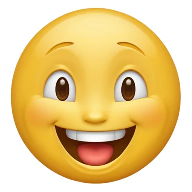 laughing face emoji, joyful expression sticker