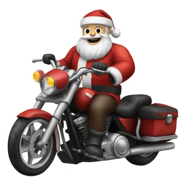 Santa Claus Biker  sticker