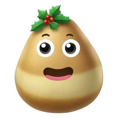 A cute Christmas potato  sticker