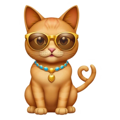 cat genie with sunglasses sticker