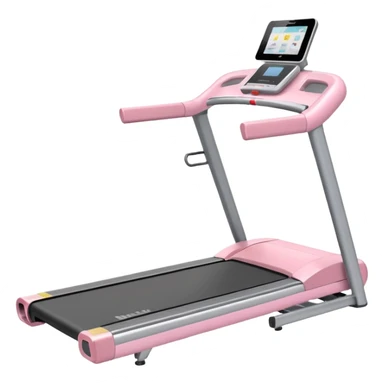 Create a pastel pink treadmill  sticker