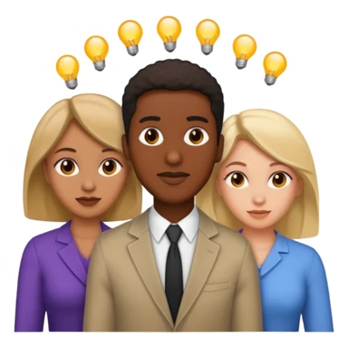 Black man with two women sticker