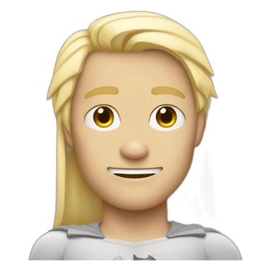 Batman but blond sticker