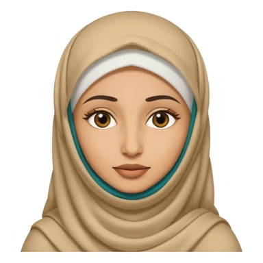 arab woman with niquab cover face sticker