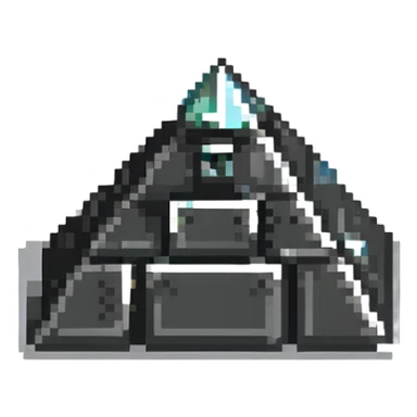 square pyramid sticker