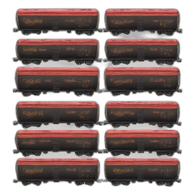 train filled with coke zero cans sticker