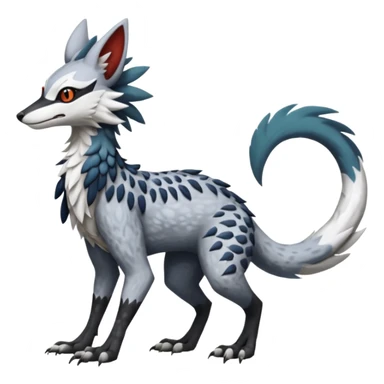 Silvally-Sergal-Nargacuga-Trico-Genet-fusion-animal-hybrid-creature, full body sticker