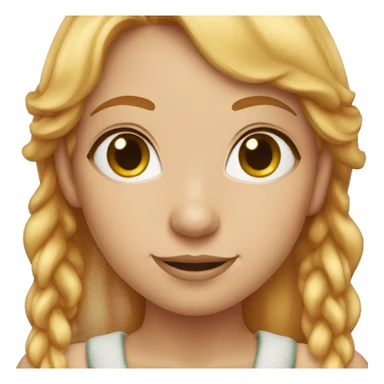 female elf with strawberry blond hair sticker