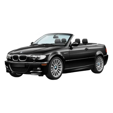 Black BMW 330ci convertible  sticker