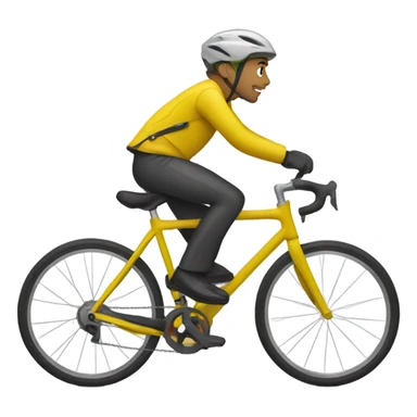 Bike with a yellow jacket sticker