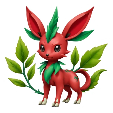 Scizor-Leafeon-Pokémon-Digimon-Fakémon-creature sticker