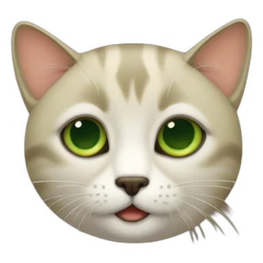 Gato rubio ojos verdes sticker