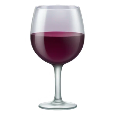 wine glass emoji completely filled with wine all the way to the top sticker