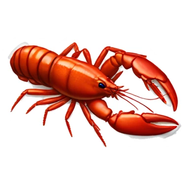 Realistic cooked crawfish  sticker