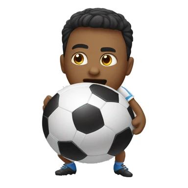 Jugando futbol sticker