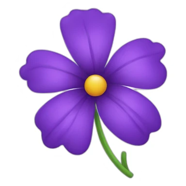A purple flower sticker