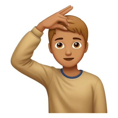 Person dabbing  sticker