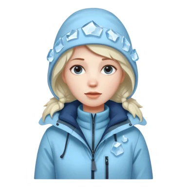 female ice sculptor sticker